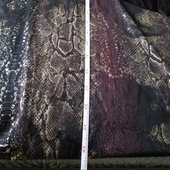 Vintage 00s maxi hooded faux leather velvet dress NWOT - Picture 14 of 14